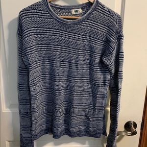 Blue and White Sweater